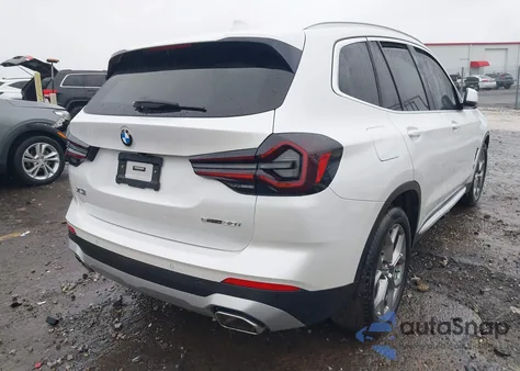 2022 BMW X3 Sdrive30I из США, поврежденный, VIN 5UX43DP00N9M09624